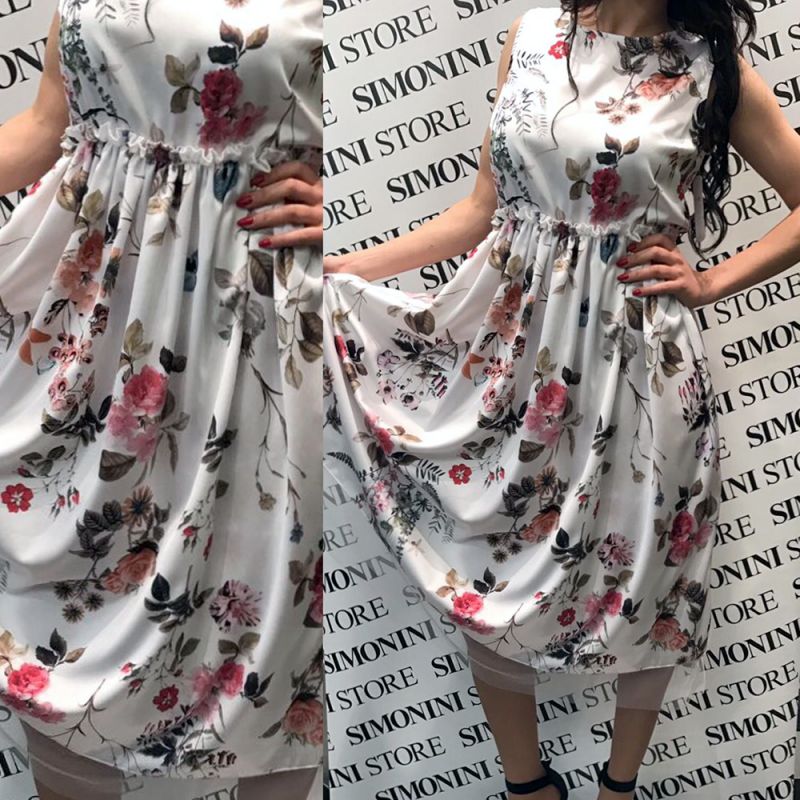 Offerta - Abito donna tipo raso stampato