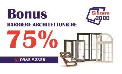  offerta vendita infissi con bonus barriere architettoniche