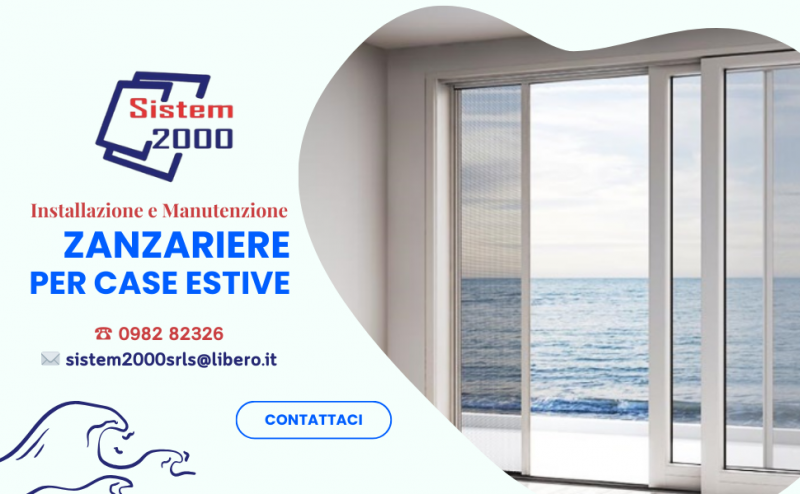 installazione zanzariere per case estive