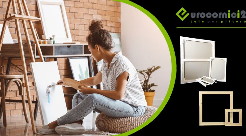 Eurocornici 2 – offerta tele pittoriche artigianali per dipingere – promozione tele pittoriche artigianali vendita online