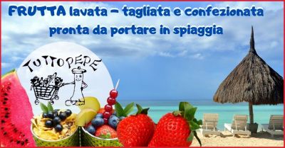 offerta negozio frutta e verdura fresche da magiare in spiaggia tutto pepe