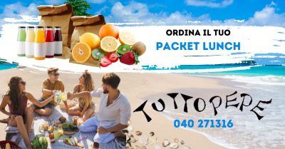 offerta pranzo al sacco sotto ombrellone in spiaggia al mare