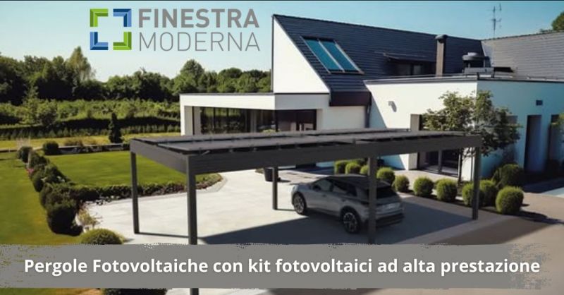 pergole fotovoltaiche con kit fotovoltaici ad alta prestazione