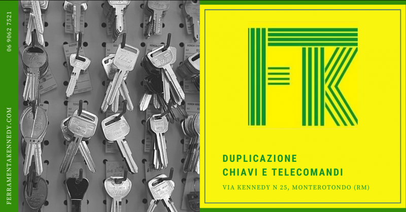 Trova una ferramenta per il duplicato chiavi a Monterotondo - offerta duplicati telecomandi Roma