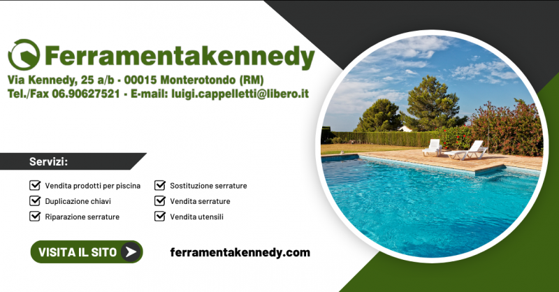 Offerta vendita prodotti specifici per piscina Fonte Nuova