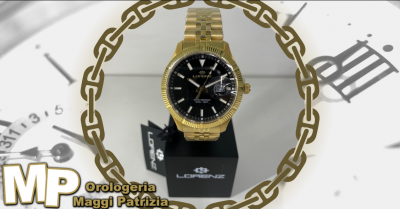 orologeria maggi patrizia offerta vendita orologio lorenz al quarzo in acciaio inox dorato
