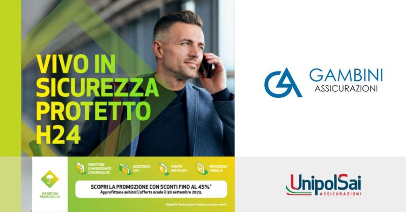 Offerta la migliore polizza per infortuni con protezione H24 in sconto