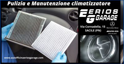 offerta pulizia e manutenzione filtri aria condizionata auto pordenone