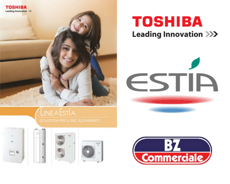  Bz Commerciale - offerta vendita e installazione pompe di calore aria-acqua Toshiba Estia