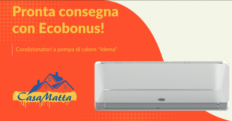 Offerta vendita in pronta consegna condizionatori Idema a pompa di calore a Roma - promozione pompe di calore Idema Pomezia