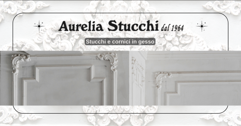 Offerta vendita e posa in opera stucchi e cornici in gesso per pareti e soffitti a Roma