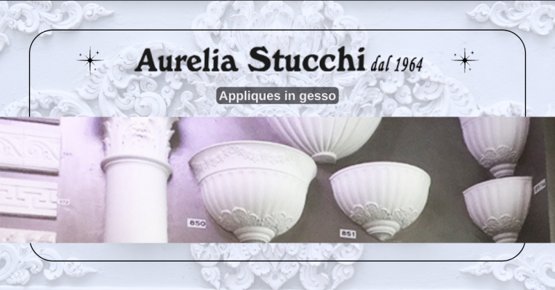 Offerta applique decorative in gesso in vendita a Roma
