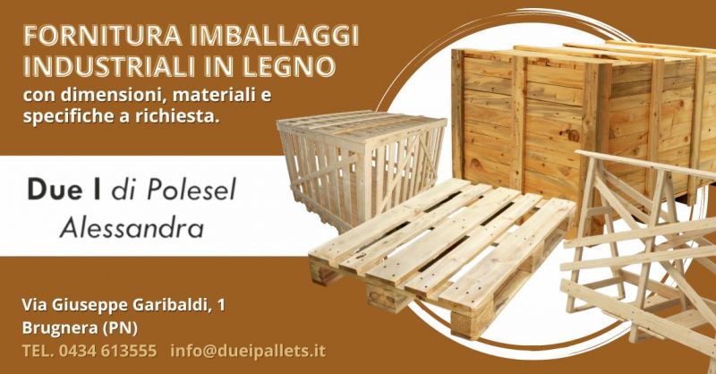 produzione fornitura imballaggi industriali in legno