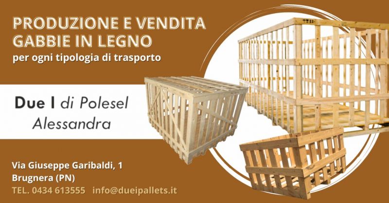 fornitura gabbie in legno di abete per imballaggio merci