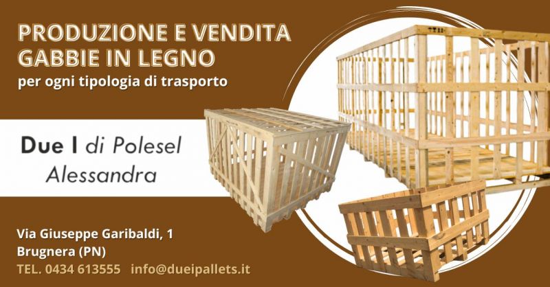 Fornitura gabbie in legno di Abete per imballaggio merci