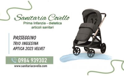 offerta passeggino trio inglesina aptica 2023 velvet in sanitaria
