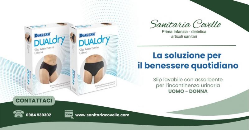 Slip lavabile Dualdry per incontinenza urinaria