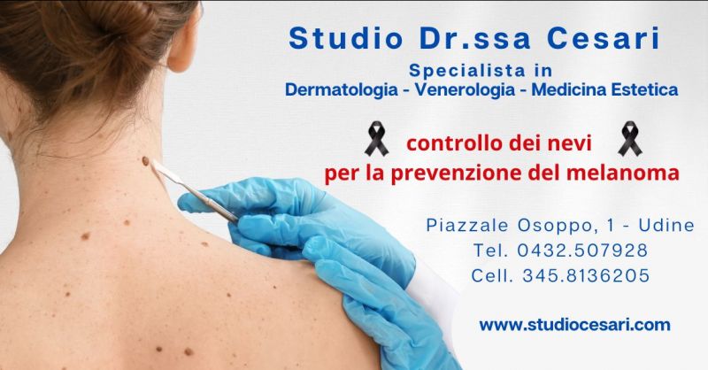 offerta mappatura e controllo dermatoscopico dei nevi per la prevenzione del melanoma