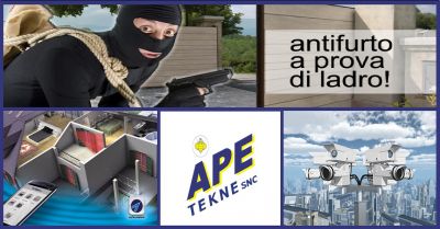 ape tekne snc offerta realizzazione impianti di sicurezza antirapina antintrusione roma