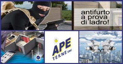 ape tekne snc offerta realizzazione impianti di sicurezza antirapina antintrusione roma