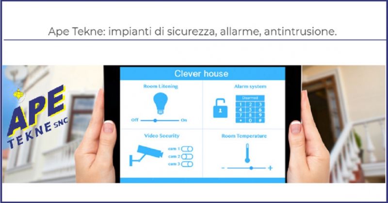 APE TEKNE SNC Offerta installatori specializzati Tecnoalarm Ostia Fregene Pomezia Andrea Anzio
