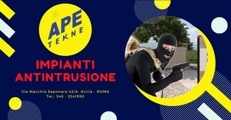 APE TEKNE Offerta installazione impianti di allarme roma - occasione sistemi antintrusione roma