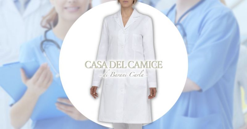  Offerta vendita online camice medico donna cotone bianco marca Giblor's