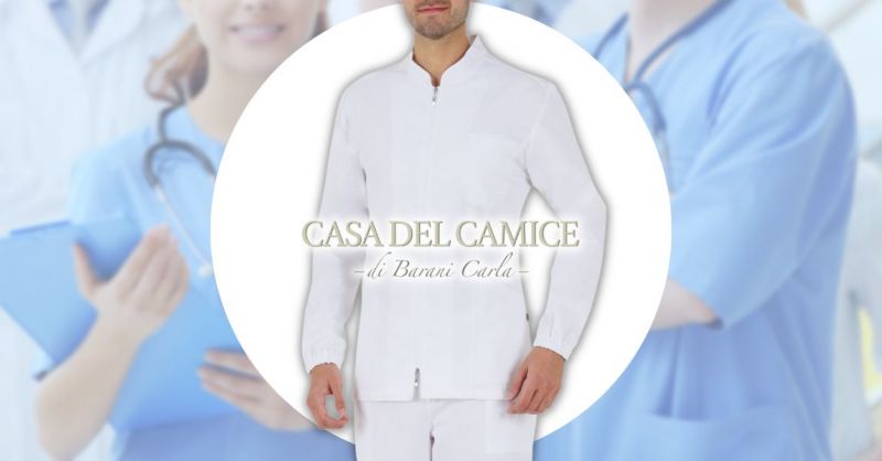  Promozione vendita online casacca sanitaria da uomo manica lunga con zip marca Giblor's