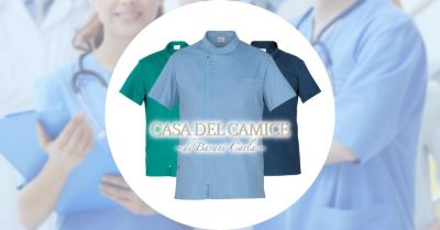 promozione vendita online casacca sanitaria colorata con zip da uomo marca giblors