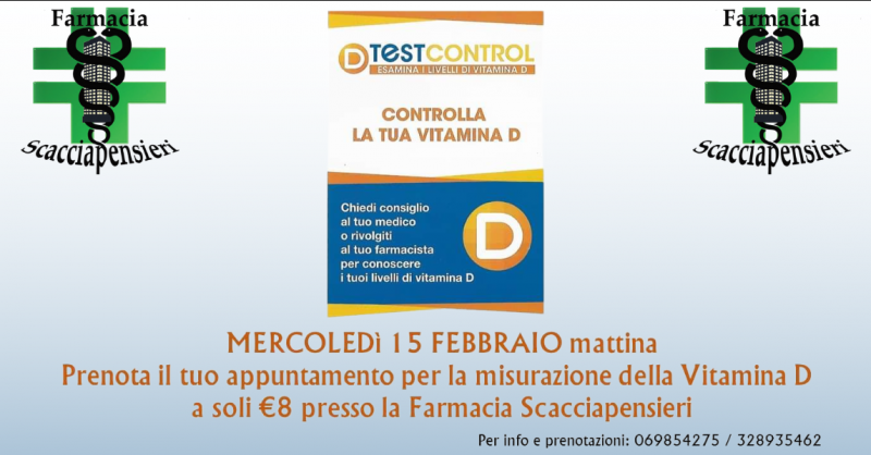 Offerta misurazione vitamina D Nettuno - promozione esame di misurazione vitamina D Roma