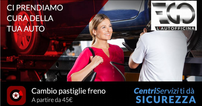 EGO L AUTOFFICINA offerta cambio pastiglie freni - promozione sostituzione pastiglie auto