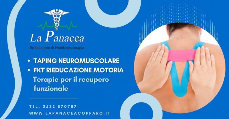 Offerta trattamento con taping neuromuscolare Ferrara - Occasione rieducazione motoria FKT Ferrara