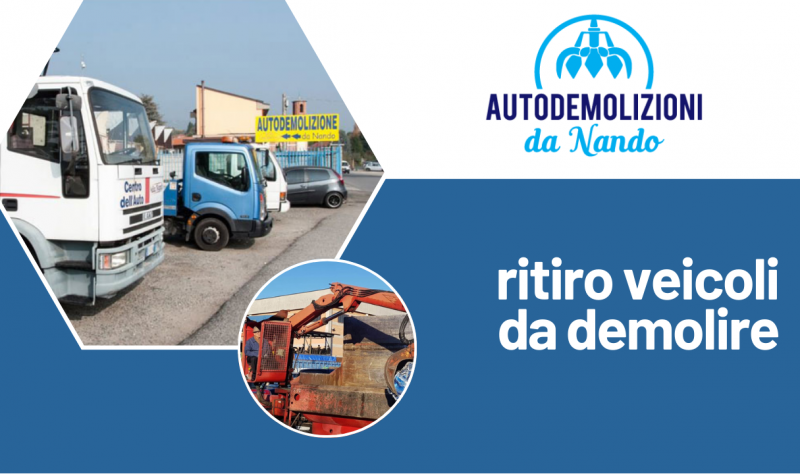 Ritiro veicoli da demolire a Bricherasio