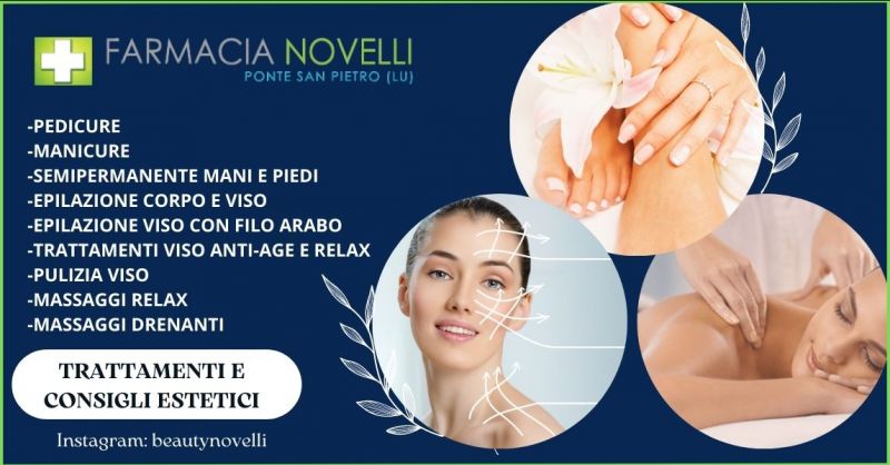offerta trattamenti cosmetici e vendita prodotti cosmesi Lucca - FARMACIA NOVELLI
