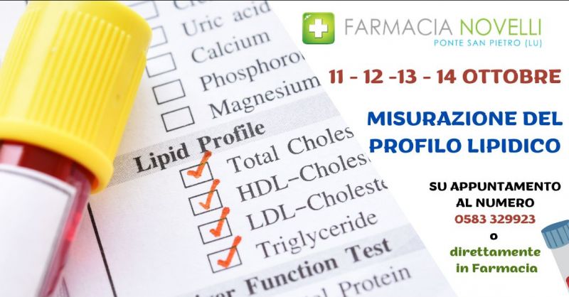 offerta misurazione profilo lipidico Farmacia Frazione Ponte San Pietro