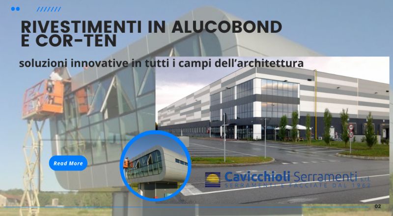 Occasione rivestimenti per edifici in ALUCOBOND a Modena – offerta rivestimenti in acciaio COR-TEN a Modena