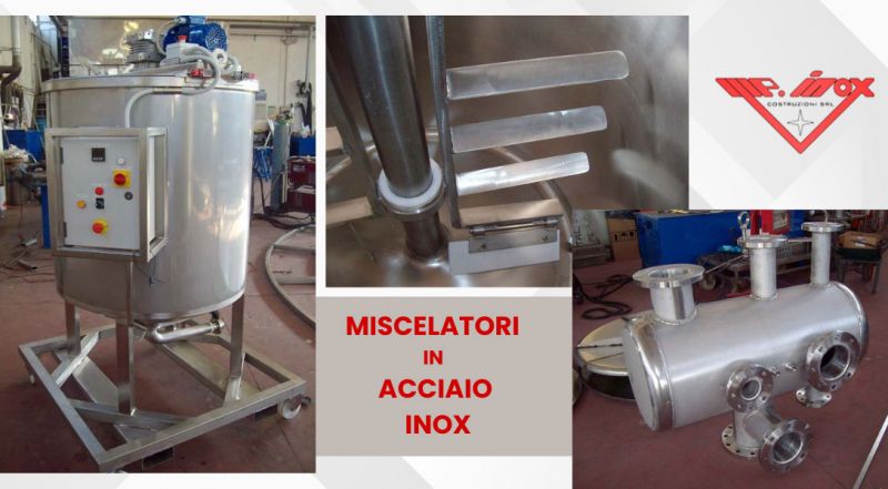 Offerta miscelatori in acciaio inox settore alimentare e cosmetico