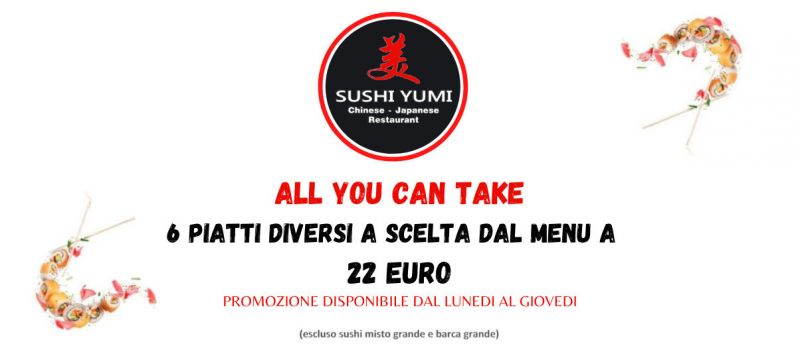  offerta ristorante giapponese sushi yumi specialità asian fusion e sushi