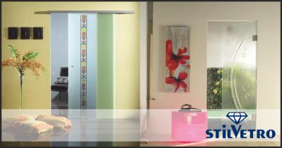 stilvetro offerta porte in vetro decorate occasione porte in vetro design citta di castello