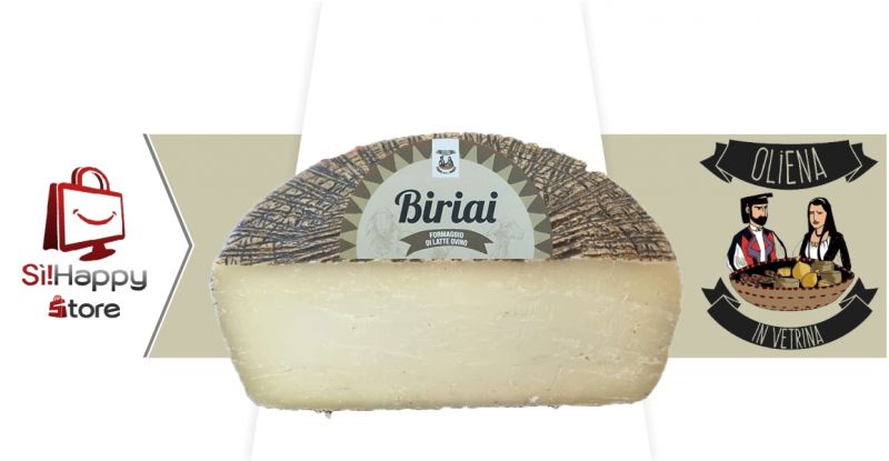 Oliena in Vetrina - offerta pecorino sardo Biriai formaggio da tavola
