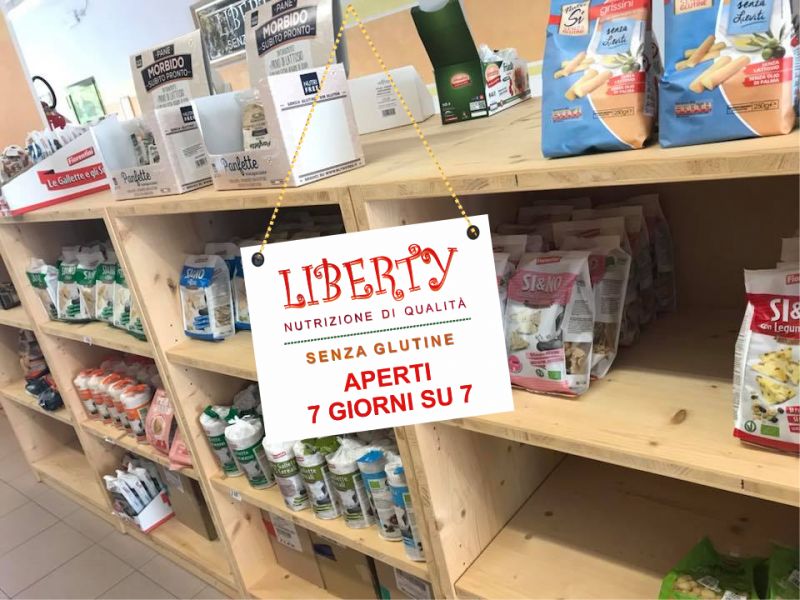 LIBERTY SENZA GLUTINE offerta negozio per celiaci aperto domenica - promo supermercato celiaci