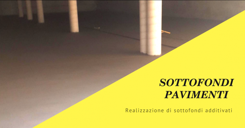 SOTTOFONDI PAVIMENTI - Cerca una ditta per la realizzazione di massetti additivati in Liguria