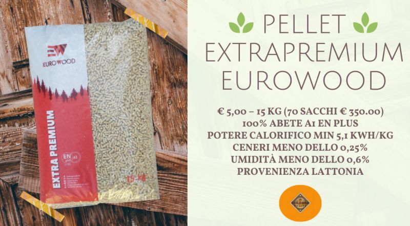 Colonna Pellet - Offerta Pellet Extrapremium Eurowood in vendita a Novara a Verbania a Milano a Varese