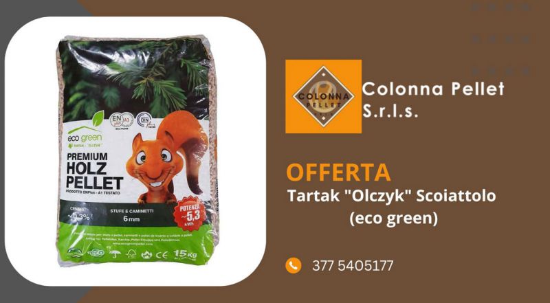  Offerta Pellet Eco Green Tartak Olczyk Scoiattolo Prezzo Scontato