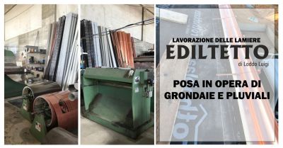 ediltetto offerta lavorazione lamiere realizzazione grondaie e pluviali rame