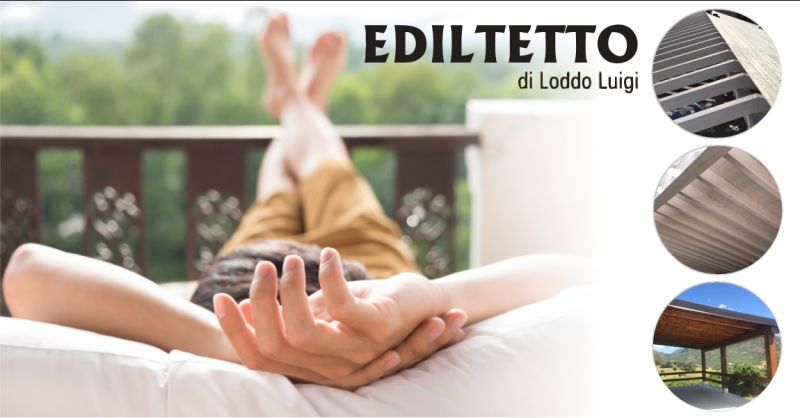 EDILTETTO Lanusei -  offerta realizzazione tettoie e coperture in legno per esterni