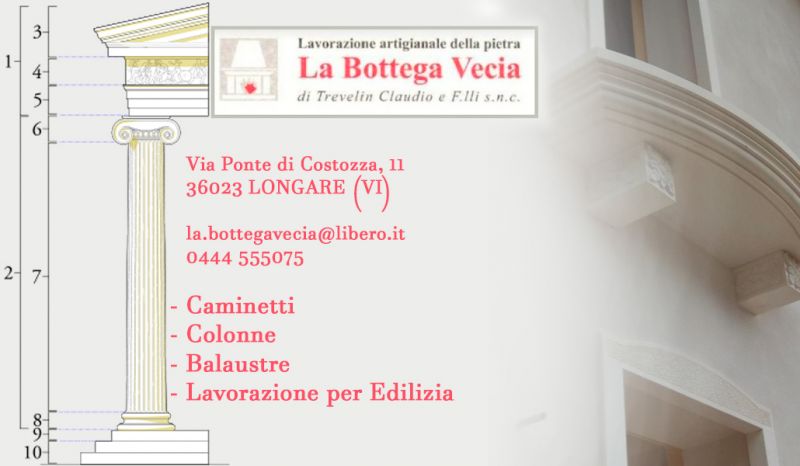 Offerta lavorazioni artigianali in pietra bianca di Vicenza - Occasione laboratorio artigianale lavorazione balaustre in pietra Vicenza