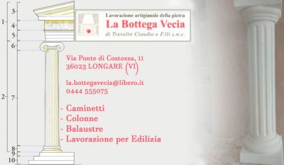 occasione lavorazione artigianale colonne in pietra vicenza offerta bottega artigianale di lavorazione colonne in pietra