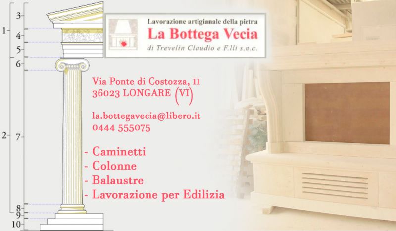  LA BOTTEGA VECIA - Occasione realizzazione rivestimenti personalizzati camini pietra di Vicenza
