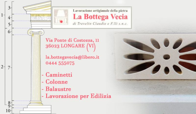 Promozione Opere artigianali in pietra di Vicenza - Occasione arredamento pietra lavorazione artigianale Vicenza